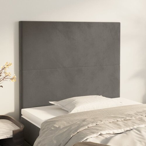  Uzglavlje tamno sivo 90x5x118/128 cm bar&scaron;unasto Cijene