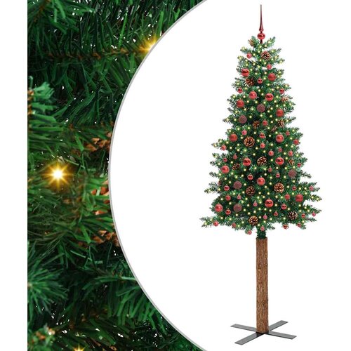 vidaXL Ožja jelka med 300 LED Zelena 210 cm PVC in trden bor, (5000072996) Cene