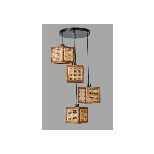 Opviq kumsal 8700-4 rattanwalnut chandelier Cene