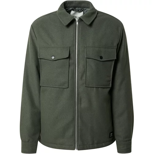 Solid Prijelazna jakna 'Dunne' sivkasto zelena
