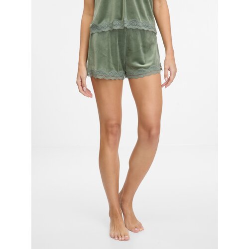 Orsay Khaki women's suede pajama shorts - Women's Cene