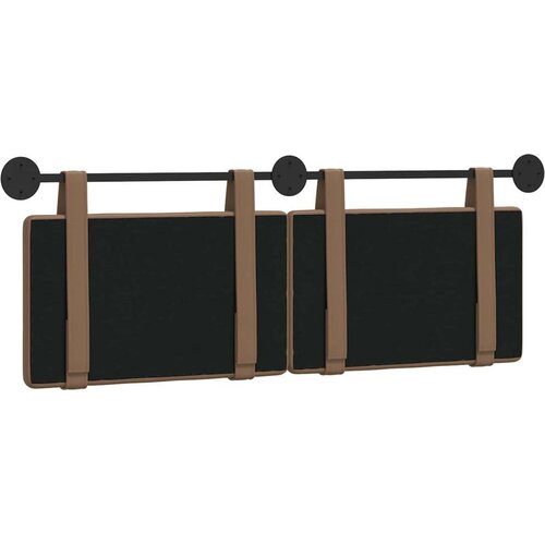  Držeće uzglavlje Boja cappuccina 130 x 55 x 5 cm Lažna koža - Boja cappuccina 120 cm bez LED Slike