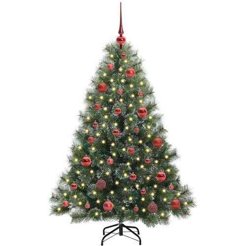 VidaXL Umjetno božićno drvce s stalakom Zelena 150 cm PE i PVC Slike