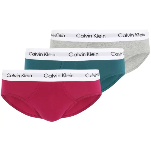 Calvin Klein Underwear Spodnje hlačke siva / smaragd / rdeča / bela