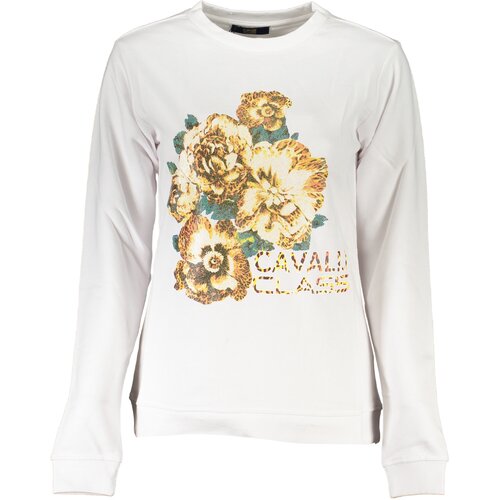 Cavalli Class WOMEN&amp;amp;#39;S WHITE SWEATSHIRT WITHOUT ZIP Slike