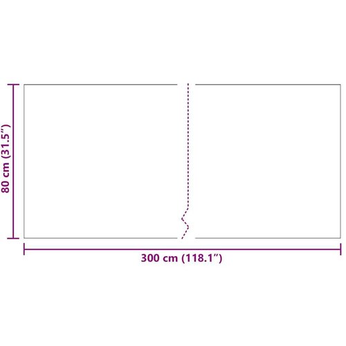 VidaXL Tepih trkač Svijetlo siva 80 x 300 cm tkanina Slike