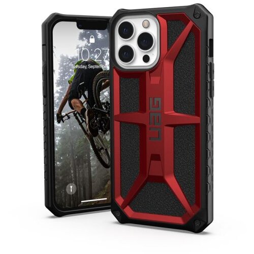  (UAG) Urban Armor Gear Monarch crimson maska za iPhone 13 Pro Max Slike