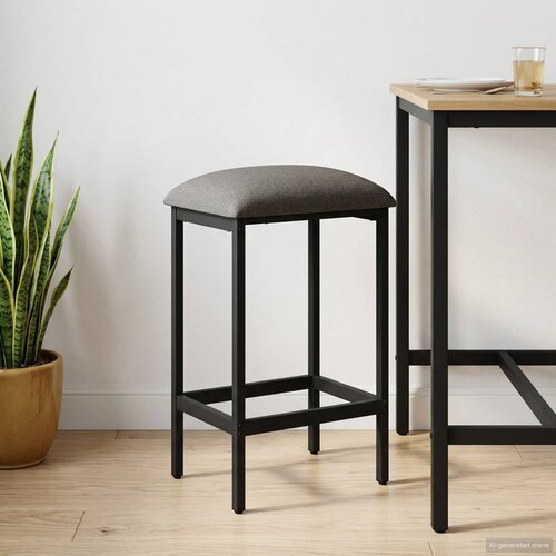  stolica Svjetlosiva 40 x 32 x 64 cm Konstruirano drvo Cijene