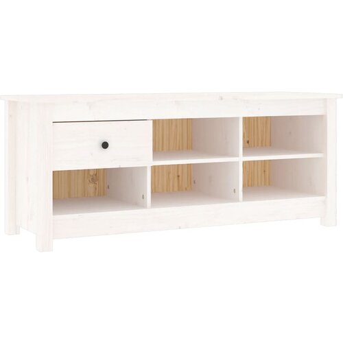 Maison Chic Omarica za obutev - Kopa za čevlje bela 110x38x45,5 cm trdna borovina, (21777664) Cene