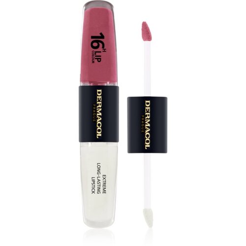 Dermacol 16H Lip Colour Dolgoobstojna &amp;scaron;minka in sijaj za ustnice odtenek 28 2x4 ml Slike