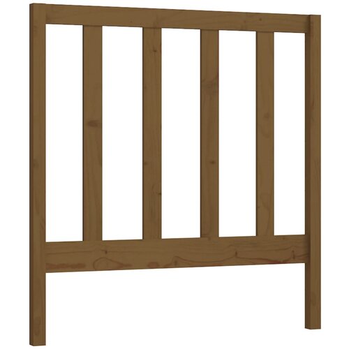 vidaXL Posteljno vzglavje medeno rjavo 106x4x100 cm trdna borovina, (20644042) Cene