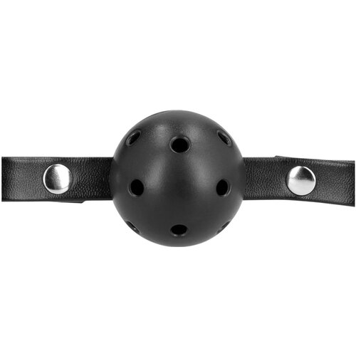 Ouch! Muzzle with Removable Ball Gag Black Slike