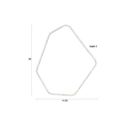 Dutchbone Stensko ogledalo z lesenim okvirjem 41,5x50 cm Bryn &amp;ndash; Slike