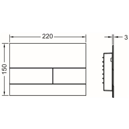Tece 9240833 Square aktivirna tipka črna Slike