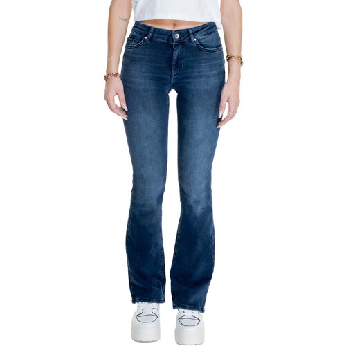Only Kavbojke bootcut ONLBLUSH MID FLARED DNM REA409 NOOS 15233833 Modra Slike