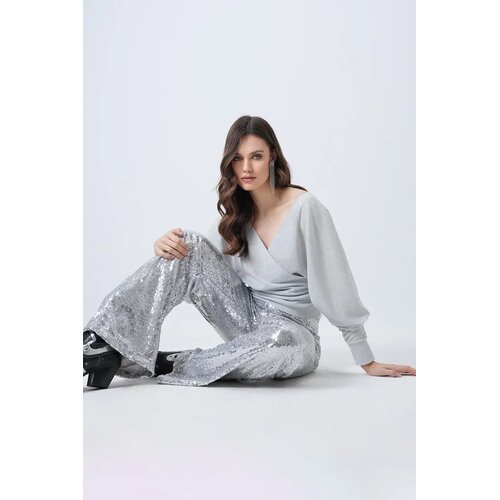 Trend Alacati Stili Ženska bluza Alc-X14722, Siva Slike
