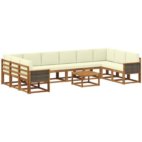 vidaXL Zunanja garnitura za sedenje 11 pcs Masiven les akacije, (5000280456) Cene
