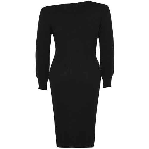 Trendyol Curve Plus Size Dress - Black - Asymmetric Slike