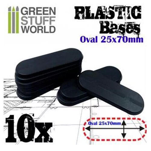 Green Stuff World Plastic Oval Pill Base 25x70mm (pack x10) - Bikes Cene