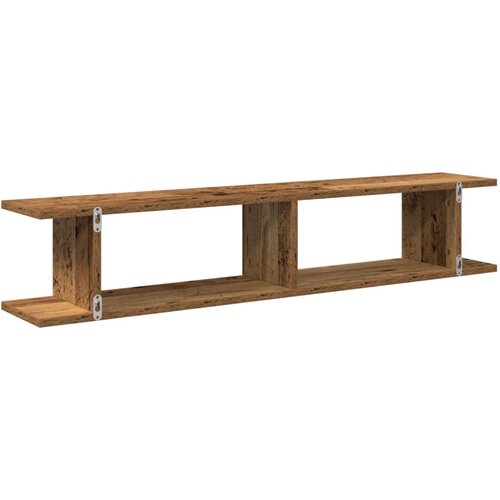  Zidne police 2kom boja staro drvo 105x18x20cm konstruirano drvo Slike