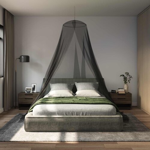  Mreža za komarce za krevet 3 pcs 156 mesh Crna &Oslash;56 x 220 cm Cene