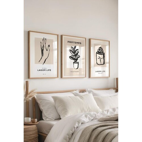 WALLXPERT Č-300591 - 3040 set dekorativnih slika u više boja (3 komada) Cene