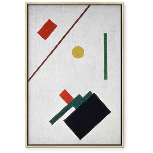  Slika - Kazimir Malevich &amp;ndash; Suprematist Composition 40x60 U prirodnom drvenom okviru Slike