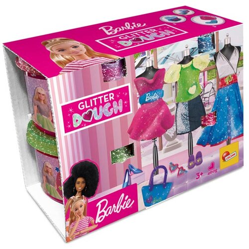 Lisciani plastelin sa šljokicama barbie glitter fashion 88843 49410 Cene