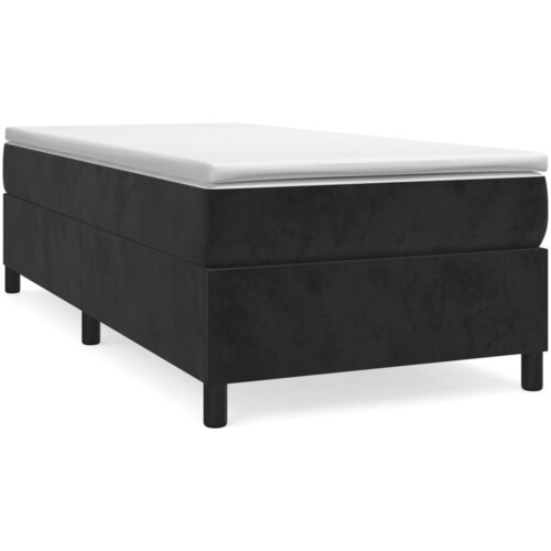 Maison Chic Box spring postelja - Vzmetna postelja z vzmetnico črna 90x200 cm žamet SL6421, (21887983) Cene