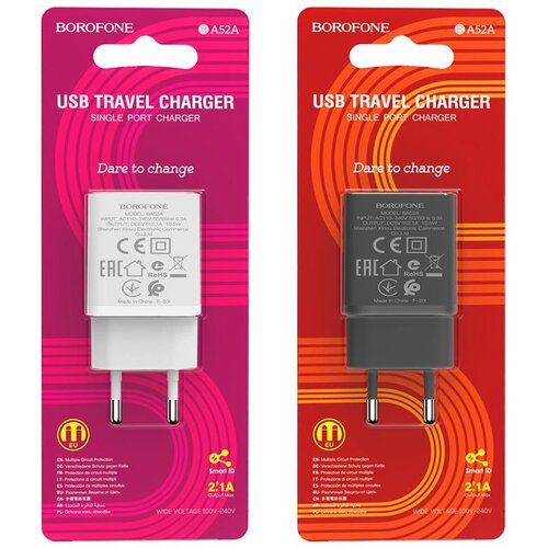 Borofone kućni adapter 1x port BA52A Cijene