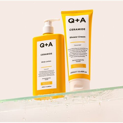 Q+A Ceramide krema za prhanje za krepitev kožne pregrade di&amp;scaron;ave Sweet Almond + Pistachio 250 ml Slike