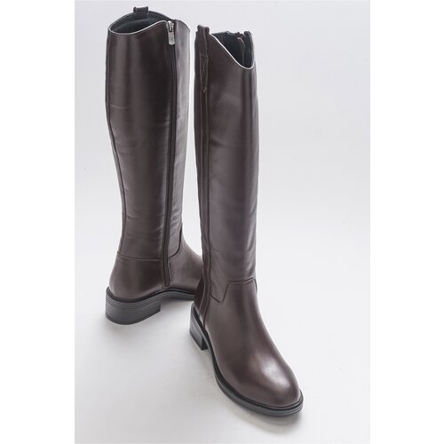 LuviShoes Acro Brown Skin Genuine Leather Women&amp;#039;s Boots. Slike