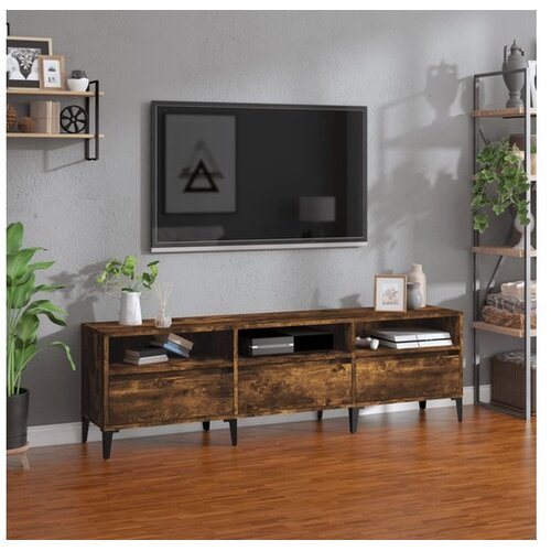  TV omarica dimljeni hrast 150x30x44,5 cm inženirski les Cene