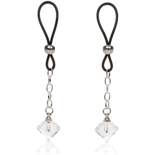 California Exotics Nipple Jewelry Crystal Gem Silver Cene