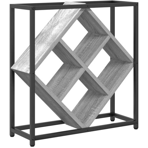  Rack za vino Sivi Sonoma Iverica Mali Pravokutni Moderni Slike