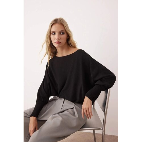 TRENDYOLMILLA ženski duks Twoaw26Kz00198, Crna Cene