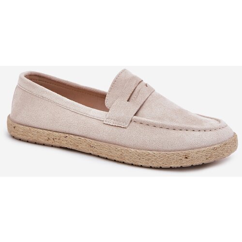 Boto Men's Moccasins With Weave Beige Fiamar Cene