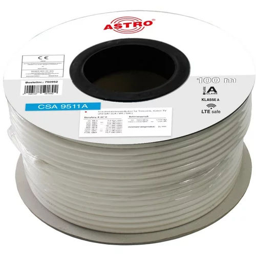 Astro Strobel Koaksialni kabel razreda A+, beli CSA 9511 A R100 Eca, (20811172)