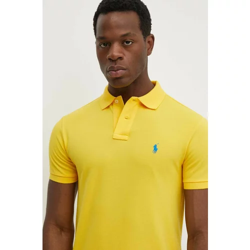 Polo Ralph Lauren Pamučna polo majica boja: žuta, bez uzorka, 710795080