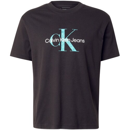 Calvin Klein Jeans Majica smaragdno zelena / crna / bijela Slike