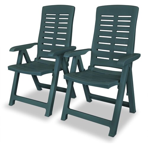  3-dijelni bistro set od plastike zeleni Slike