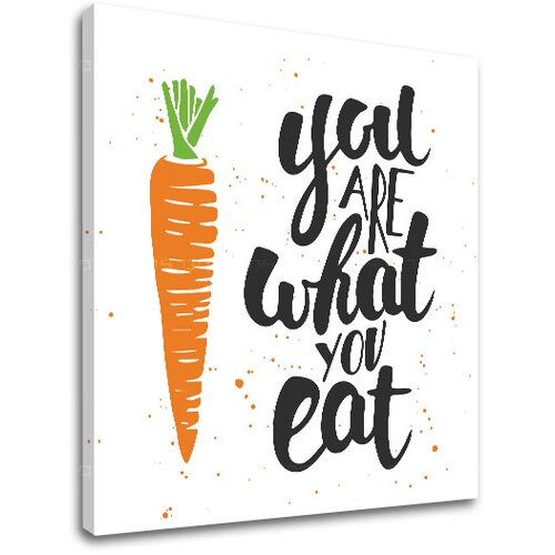  Slike na platnu z besedilom You are what you eat (moderne) Slike