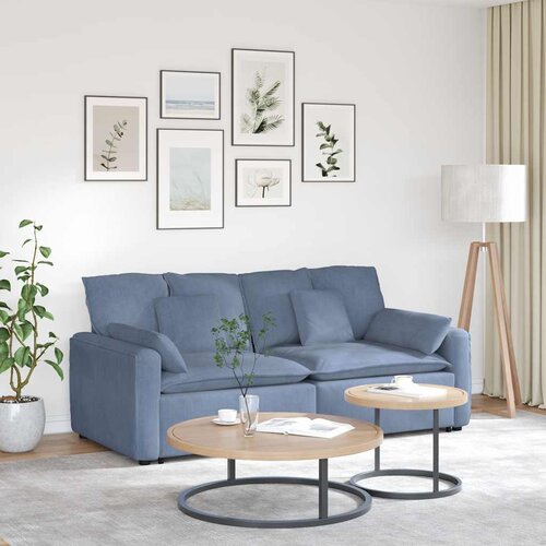  Modularna sofa s jastucima plava Cijene