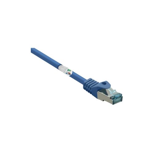 Renkforce RF-5044976 RJ45 omrežni kabel\, Patch kabel CAT 6a S/FTP 0.50 m modra z za&amp;scaron;čitnim zapornim zatičem\, ognjevaren 1 kos, (20419377) Slike