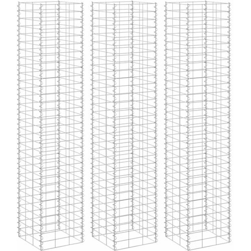  Gabionske povi&scaron;ene gredice 3 kom 30 x 30 x 150 cm željezne Cijene