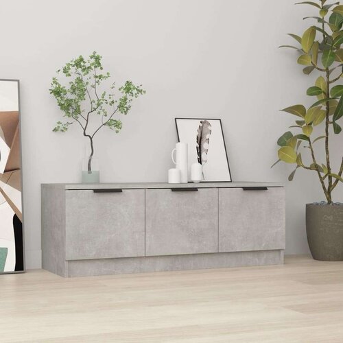 TV omarica betonsko siva 102x35x36,5 cm inženirski les, (20734349) Slike