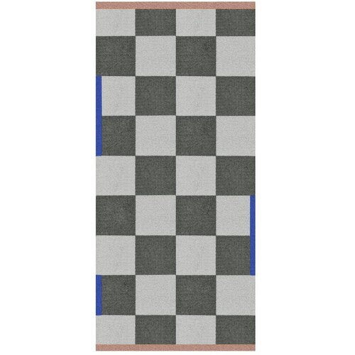 Mette Ditmer Denmark Temno zelena/kremno bela pralna preproga 70x150 cm Square &amp;ndash; Slike