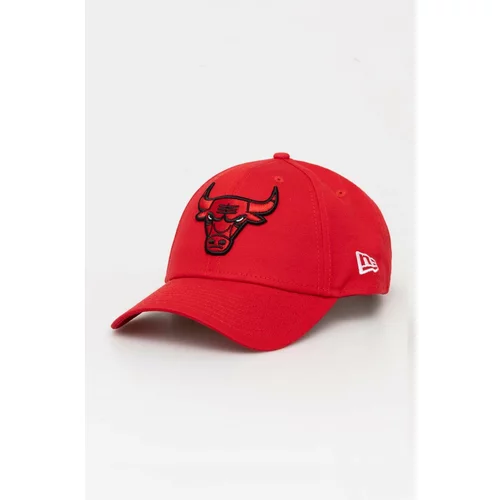 New Era Bombažna bejzbolska kapa rdeča barva, CHICAGO BULLS