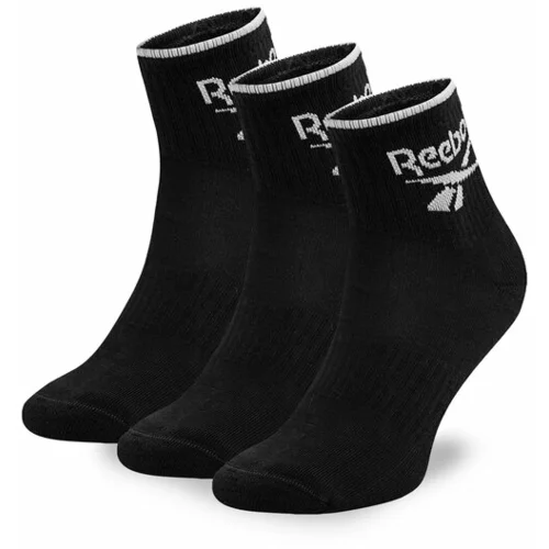 Reebok Set 3 parov unisex visokih nogavic R0362-SS24 (3-pack) Črna