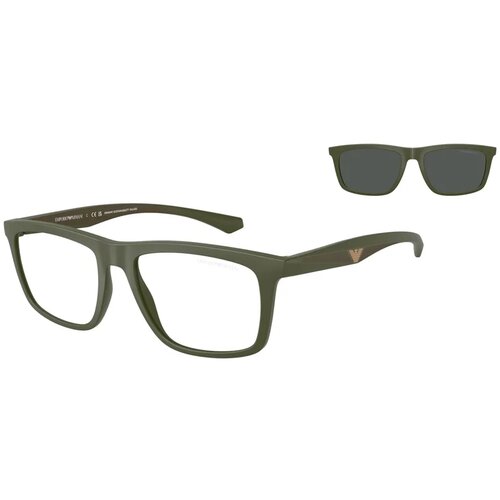 Emporio Armani Okvir za dioptrijske naočare i naočare za sunce Clip on 0EA4235 61841W, Crni Slike